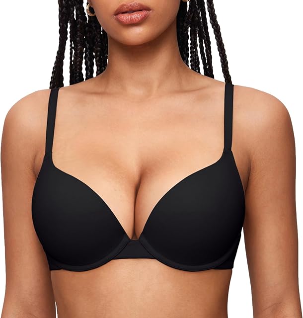 Women's Push Up Bra Tshirt Demi Supportive Bras Underwire Plunge Padded Comfortable Inbarely Plus Collection