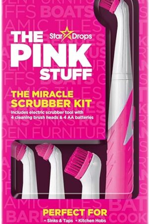 The Pink Stuff - Stardrops - The Miracle Scrubber Kit - 4 Cleaning Brush Heads