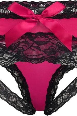 Women Sexy Lace Panties Bowknot Briefs Midnight Lingerie Hipster Underwear