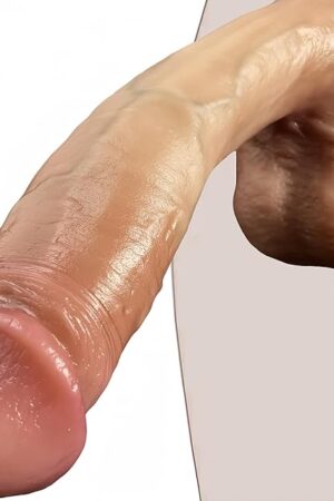 10 Inch Realistic Sex Toy Big Thick Dildo, TASHILONG Real Skin Huge Dildo for Vagina Anal Pleasure, Lifelike Adult Sex Toys for Men and Women
