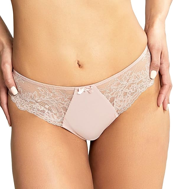 Women's Ana Lace Thong | Flattering Lace Thong, Satin Bow Detail, Feminine Fit, Sexy Lingerie Essential