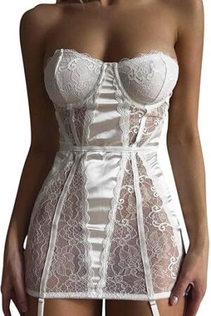 Fishnet Bodysuit Sexy Dress Mesh Backless Fish Net Bodysuit Sexy Lingerie for Women See Through Naughty Costumes