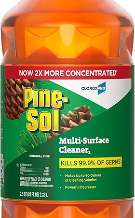 CloroxPro Pine-Sol Multi-Surface Cleaner, All Purpose Cleaner, Original Pine, 80 Fluid Ounces (60606) (Package May vary)