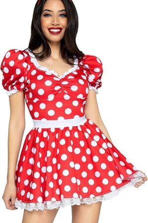 Women's Polka Dot Halloween Costume Dress