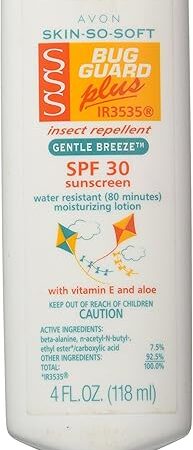Avon SKIN-SO-SOFT Bug Guard PLUS IR3535? Insect Repellent Moisturizing Lotion - SPF 30 Gentle Breeze, 4 oz
