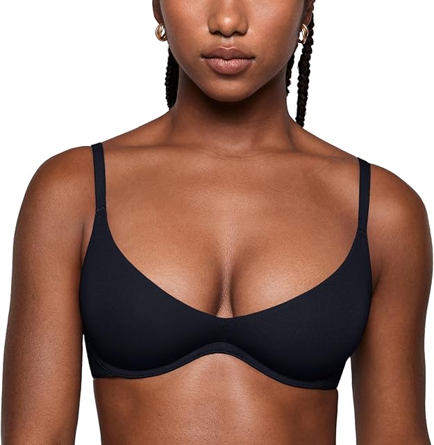 Women's Inbarely Plus Plunge Bra - Unlined Underwire Sexy Demi Balconette Bras