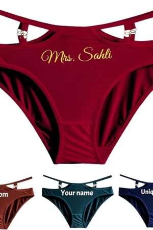 Custom Womens Sexy Panties, Personalized Stylish Briefs for Ladies, High Elasticity Cotton and Breathable Lingerie.