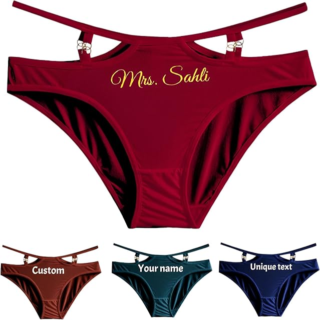 Custom Womens Sexy Panties, Personalized Stylish Briefs for Ladies, High Elasticity Cotton and Breathable Lingerie.