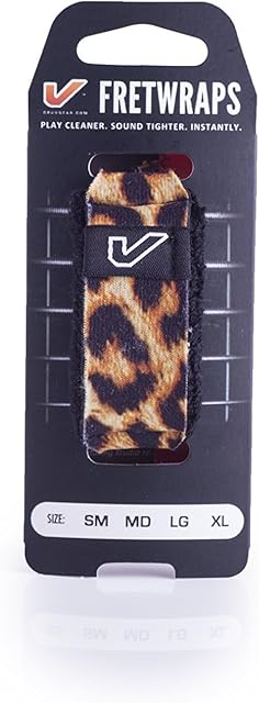 Gruv Gear FretWraps Wild 'Leopard' String Muter 1-Pack (Large) (FW-1PK-LEP-LG)