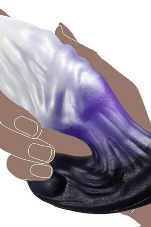 Butt Plug 6" Silicone Dildo ? Realistic Anal Plug, Flexible Prostate Massager with Anchor Base, Wearable Anal Trainer for Men, Women & Gay Couples, Medium Size Ideal for Beginner to Intermediate Users
