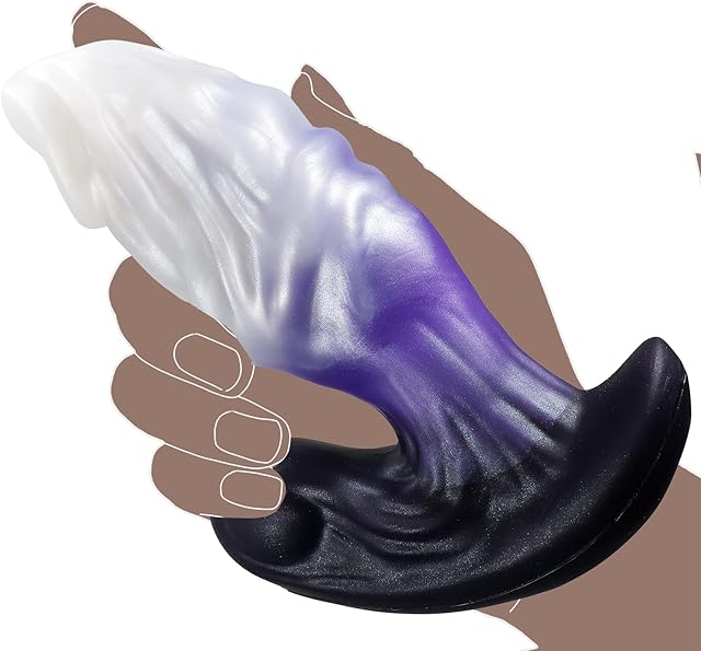 Butt Plug 6" Silicone Dildo ? Realistic Anal Plug, Flexible Prostate Massager with Anchor Base, Wearable Anal Trainer for Men, Women & Gay Couples, Medium Size Ideal for Beginner to Intermediate Users