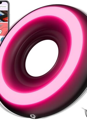 Vibrating Cock Ring Sex Toy - Cock Ring Couples Sex Toys with Sexy Light, APP Control 10 Modes Male Pleasure Penis Ring Vibrator , Free Silicone Rings Sets Foreplay Tool Adult Sex Toys for Men