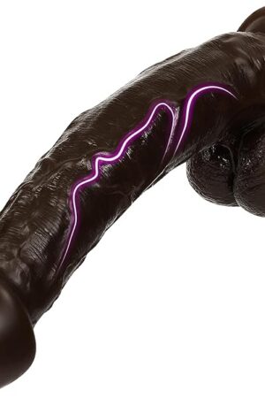 108 inch Realistic Dildo Adult Sex Toy,Silicone Dildo Huge Penis with Powerful Suction Cup for G-spot Vagina Anal Sitimulation,Big Black Cock Thick Anal Dildos Sex Toys for Women