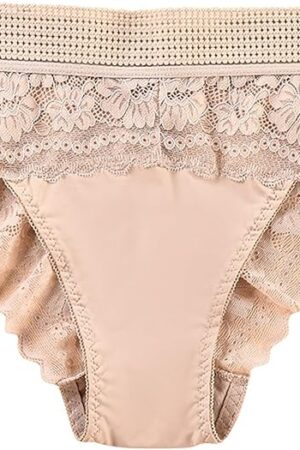 High Waisted Underwear for Women High Leg Cut Hipster Panties Sexy Floral Lace Briefs Boudoir Lingerie Panty Tangas