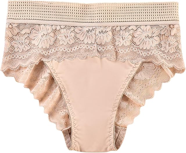 High Waisted Underwear for Women High Leg Cut Hipster Panties Sexy Floral Lace Briefs Boudoir Lingerie Panty Tangas