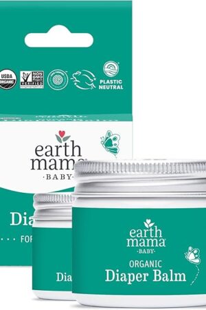 Earth Mama Organic Diaper Balm 2-Ounce | Diaper Cream for Baby | EWG Verified, Petroleum & Artificial Fragrance-Free with Calendula for Sensitive Skin (2-Pack)