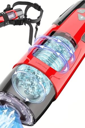 Hands Free Masturbators With Wall Mount - 7 Rotating 3 Thrusting Male Masturbator Sexual Pleasure Tools Sex Toy For Men Penis Stroker Automatic Masturbation Cup Electric Pocket Vagina Cock Pump Sleeve