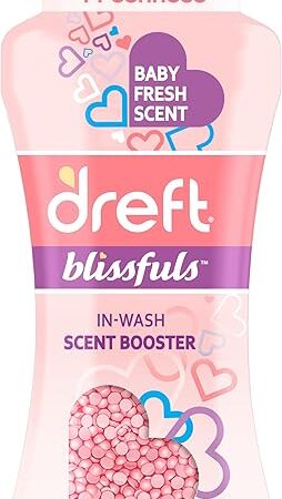 Dreft Blissfuls In-Wash Laundry Scent Booster Beads, Baby Fresh Scent, 24 oz, Baby Laundry, Laundry Scent Boosters, Scent Booster Beads