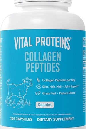 Vital Proteins Collagen Peptides Capsules for Women, Collagen Supplement 360 Capsules