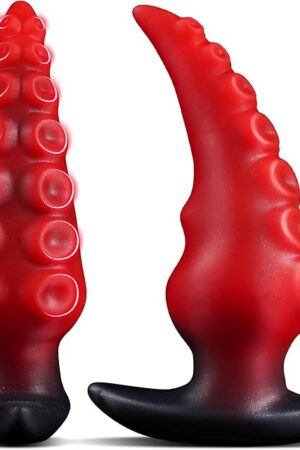 63" Large Silicone Tentacle Butt Plug for Long-Term Wear, Monster Tentacle Anal Dildo for Training, XL Prostate Massager, Wearable Anal Stretcher Fantasy Toy for Men and Women