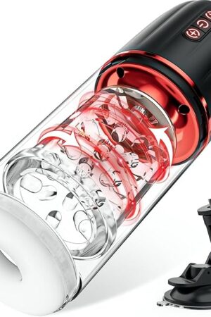 Adult Sex Toys Male Masturbator - Upgraded Automatic Masturbators with 7 Thrusting & Rotating, Male Stroker 50dB Quiet Sex Toy Pocket Pussy, 3D Sleeve Sex Toys for Men Adult Toy