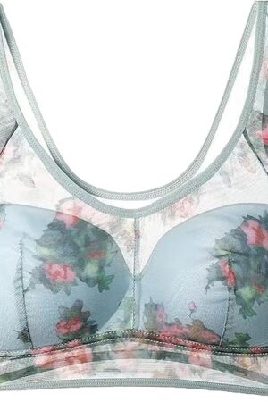 Bras for Older Women 2024 Lightweight Ice Silk Lace Comfort Bra Buttonless Sexy High Support Push up Wireless Bras