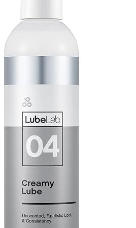 Water-Based Thick Creamy White Lube, Unscented 83 Fl Oz Hypoallergenic Smooth Slippery Lubricant for Couples, Made in USA, Package May Vary