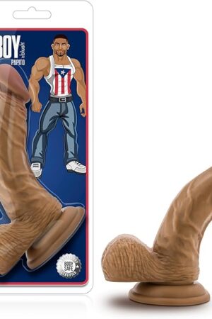 Blush Coverboy Papito 6.5 Realistic Curved Latin Dildo w/Balls - G-Spot & Prostate Stimulating Lifelike Cock - Suction Cup, Strap-On, Soft PVC - Pleasure Stud Adult Sex Toy for Women, Men & Couples