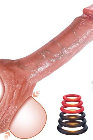 Adult Sex Toys 2.6'' Penis Sleeve - Sex Toys for Men Realistic Cock Ring Extender, Mens Sex Toys Silicone Cock Sleeve for Erection Extension Enlargement, Male Sex Toys Penis Enlarger, Sex Toys Men