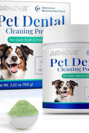 Dog Dental Powder - Teeth Cleaning Powder for Dogs - Dental Powder for Dogs - Dog Dental Care - Plaque & Bad Breath Off Powder Dog - Dental Care Supplies for Small - Medium - Large Dogs