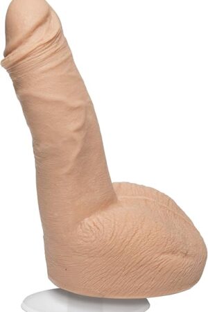 Doc Johnson Signature Series - Ryan Bones - 7 Inch Realistic ULTRASKYN Dildo with Removable Vac-U-Lock Suction Cup - F-Machine & Harness Compatible - for Adults Only, Vanilla