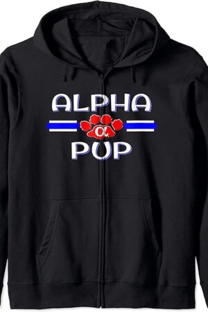 BDSM Alpha Pup Fetish, Human Puppy Play Gear, Gay Kink Gift Zip Hoodie