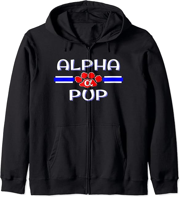 BDSM Alpha Pup Fetish, Human Puppy Play Gear, Gay Kink Gift Zip Hoodie