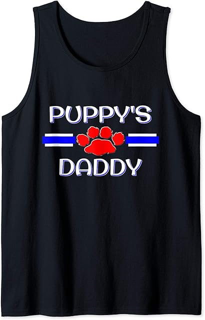 Gay Puppy Daddy, BDSM Human Pup Play Fetish Kink Gift Tank Top