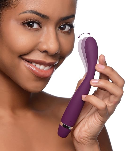 Inmi Slim-G Pleaser 10X Flexible Premium Silicone Pinpoint G Spot Vibe | Adult Sex Toy with 3 Speeds + 7 Vibration Patterns for Women | Seamless & Rechargeable Waterproof Clitoral G-Spot Stimulator
