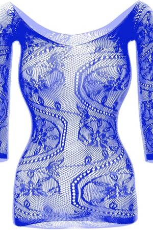 Women Lingerie Rainbow Fishnet Babydoll Halter Stretch Chemise Mini Dress One Size