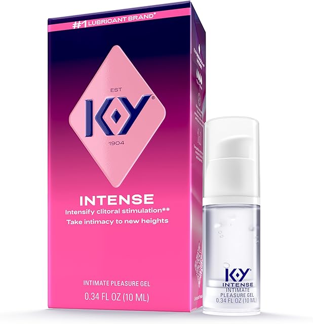 K-Y Intense Female Lubricant Arousal Gel Lube for Her Multi 034 Fl Oz (Pack of 1)
