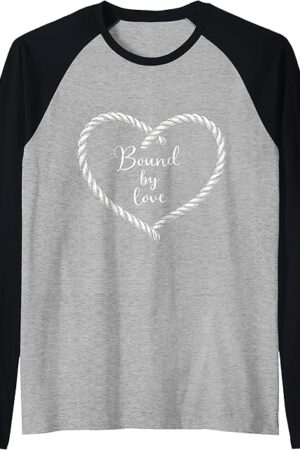 Kinky BDSM Bondage Shibari Rope Fetish Art Raglan Baseball Tee