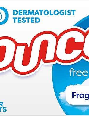 Bounce Free & Gentle Unscented Fabric Softener Dryer Sheets for Sensitive Skin, 120 Count
