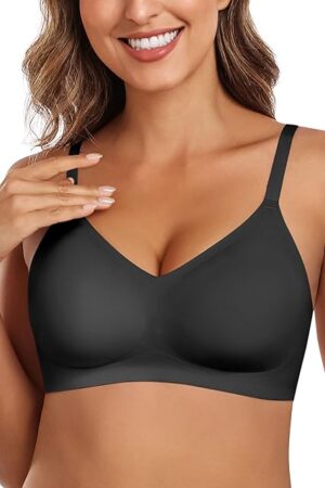 Womens Bras Comfortable Wireless Push Up Bra Seamless Full Coverage No Underwire Bralettes for Women with Support