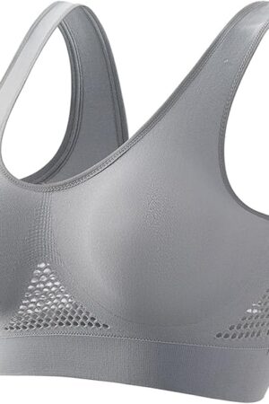 Womens Breathable No Underwire Bra Wireless Everyday Bras Seamless Sports Bra Wirefree Yoga Bra with Removable Pads