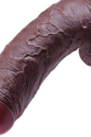 3-Inch Wide Ultra-Thick Giant Dildo, 134-Inch Huge Black Realistic Silicone Dildo with Strong Suction Cup,XXL Extra-Large Fat Penis, Advanced Unisex Adult Toy for Intense G-Spot and Anal Stimulation