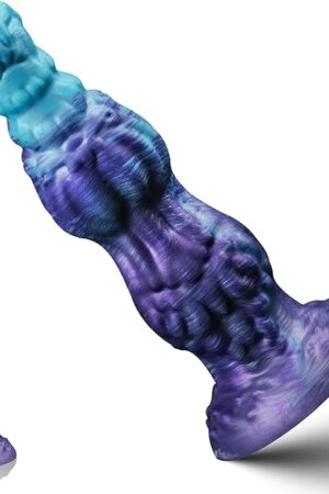 10'' Huge Fantasy Monster Dildo, Thich Knot Dragon Dildo with Suction Cup, Large Anal Dildos with Knotted Horse Shape, Silicone Sex Toy for Man Women Couple