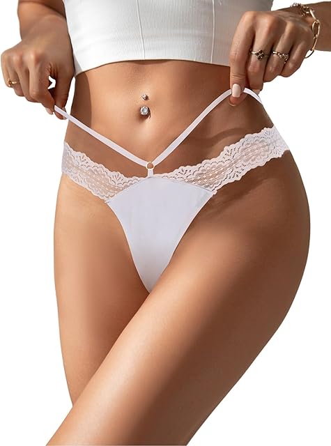 Women Ice Silk Lace Panties Underwear Sexy G-String Thong T Back Cheek Hipster Stretch Lingerie Bikini Brief
