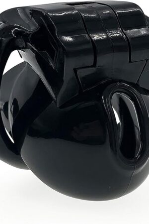 FYJENNICC HT-V3 Chastity Cage | Lightweight Cock Cage | Resin Chastity Devices | Male Chastity Cage | Adult Sex Toy for Men | MagicLockers | 4 Sizes Rings Included (Black,Nub)