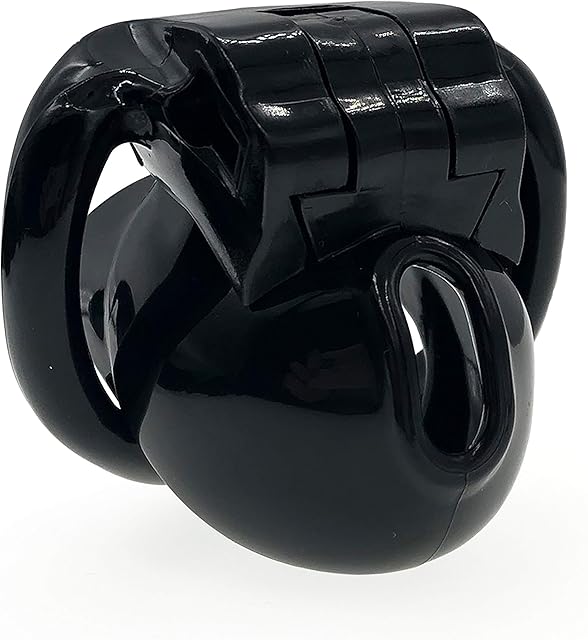FYJENNICC HT-V3 Chastity Cage | Lightweight Cock Cage | Resin Chastity Devices | Male Chastity Cage | Adult Sex Toy for Men | MagicLockers | 4 Sizes Rings Included (Black,Nub)