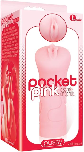 Icon Brands The 9's Pocket Pink, Mini Mouth Masturbator