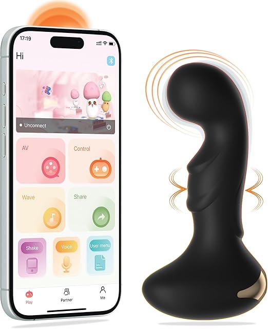 Anal Plug Adult Sex Toys with Unlimited Vibration, Vibrating Butt Plug Rechargeable Prostate Massager with Remote Control, Anal Dildo for Female Male, Buttplug Games for Gay Beginner Men Women