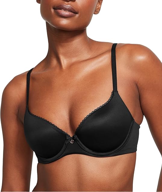 Everyday Comfort T Shirt Demi Bra, Smoothing, Bras for Women, Body by Victoria, Black Smooth 34A