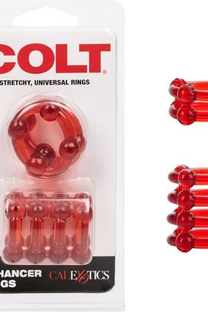 California Exotics Colt Enhancer Rings, Red